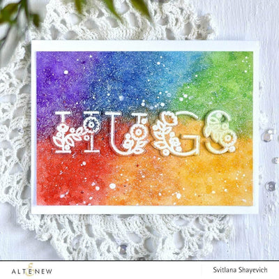 Part A-Glitz Art Craft Co.,LTD Dies Floral Alphabet Die Set