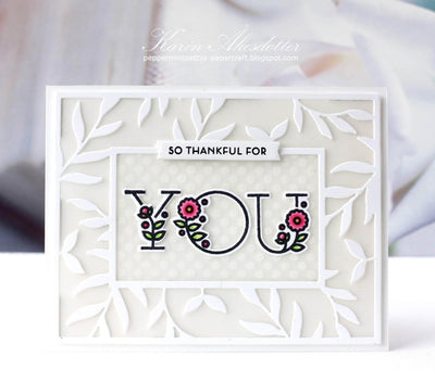 Part A-Glitz Art Craft Co.,LTD Dies Floral Alphabet Die Set