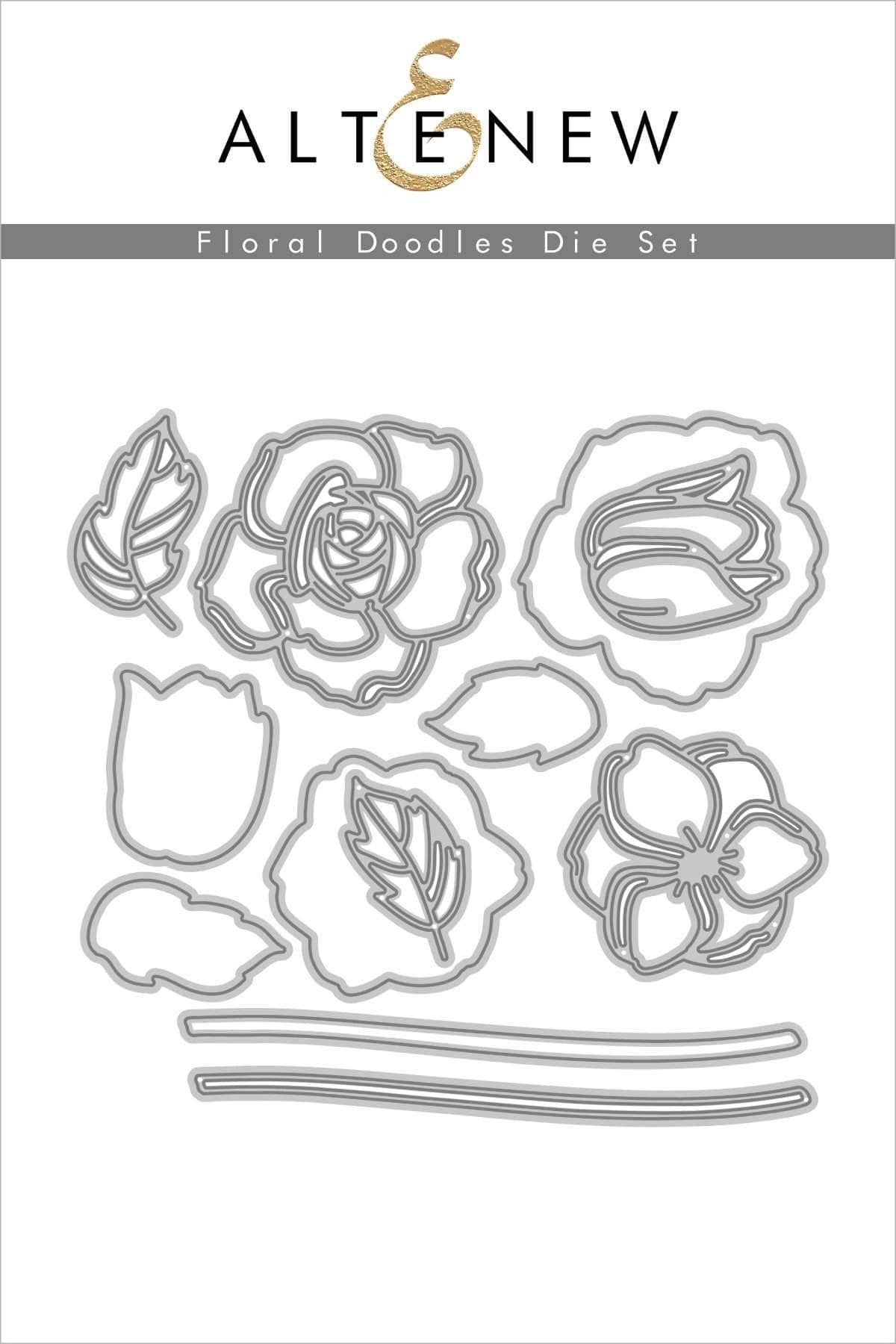 Part A-Glitz Art Craft Co.,LTD Dies Floral Doodles Die Set
