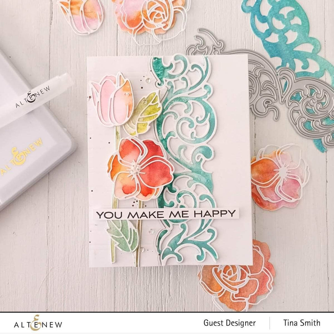 Part A-Glitz Art Craft Co.,LTD Dies Floral Doodles Die Set