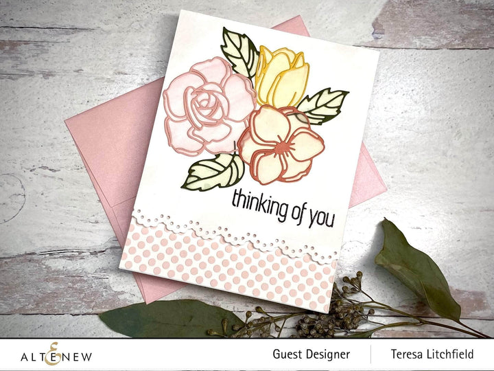 Part A-Glitz Art Craft Co.,LTD Dies Floral Doodles Die Set