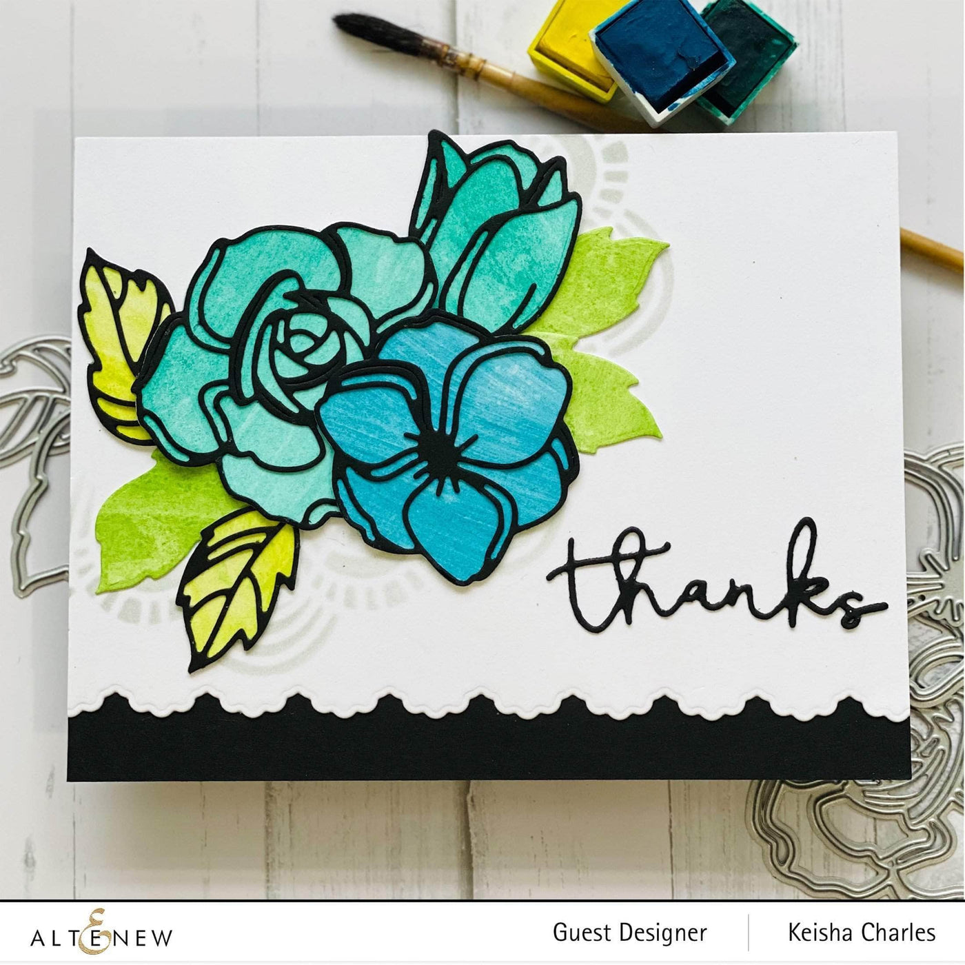 Part A-Glitz Art Craft Co.,LTD Dies Floral Doodles Die Set