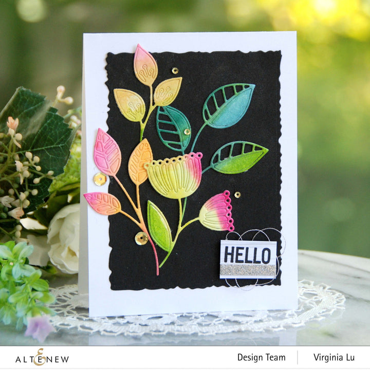 Part A-Glitz Art Craft Co.,LTD Dies Flowing Foliage Die Set