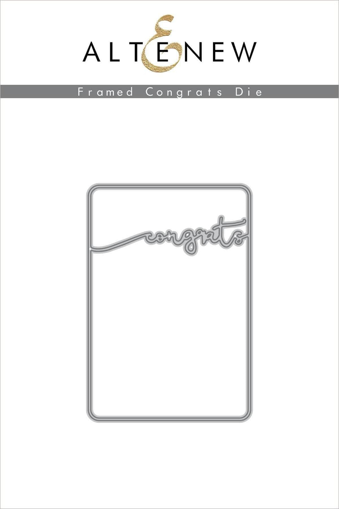 Part A-Glitz Art Craft Co.,LTD Dies Framed Congrats Die