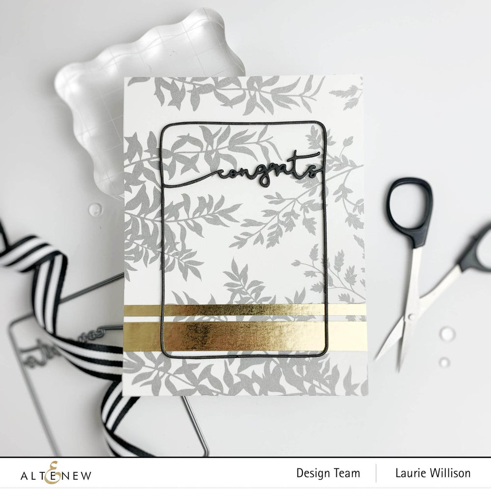 Part A-Glitz Art Craft Co.,LTD Dies Framed Congrats Die