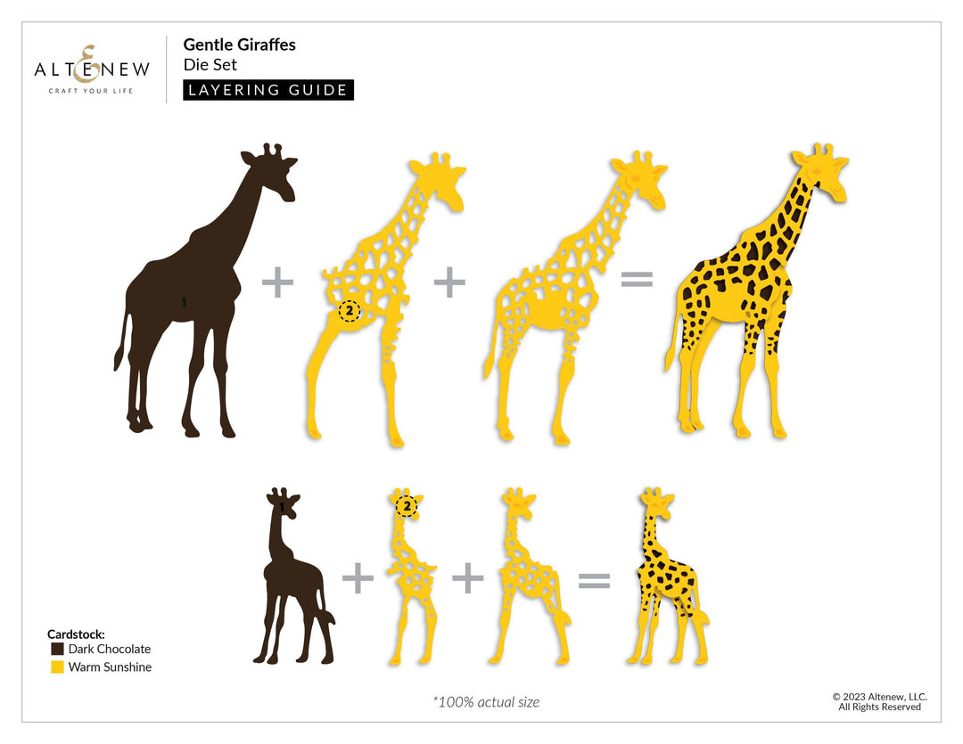 Part A-Glitz Art Craft Co.,LTD Dies Gentle Giraffes Die Set