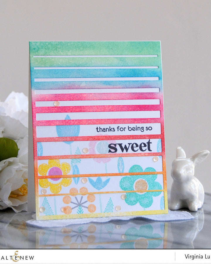 Part A-Glitz Art Craft Co.,LTD Dies Gradient Stripes Cover Die