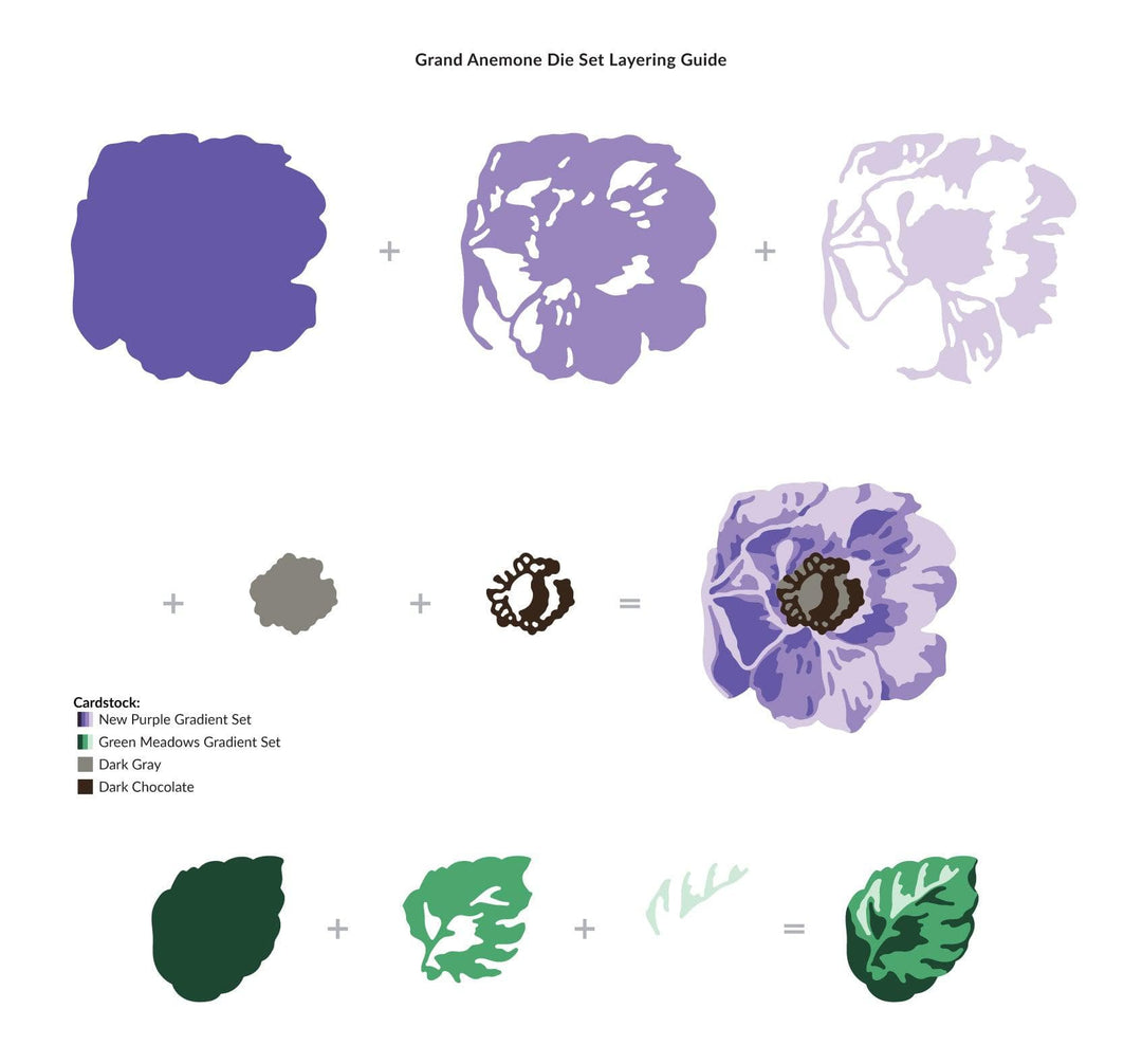 Part A-Glitz Art Craft Co.,LTD Dies Grand Anemone Die Set