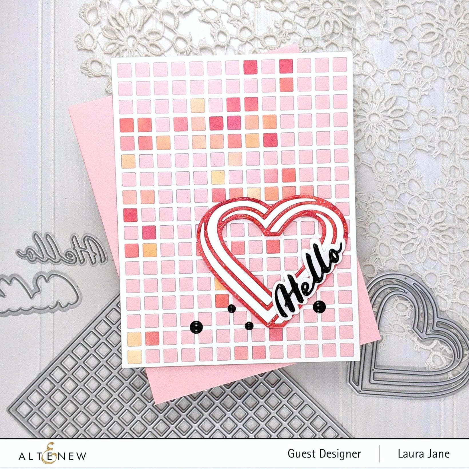 Altenew Grid Cover Die, Versatile Dies for A2 Cards, DIY Card Making ...