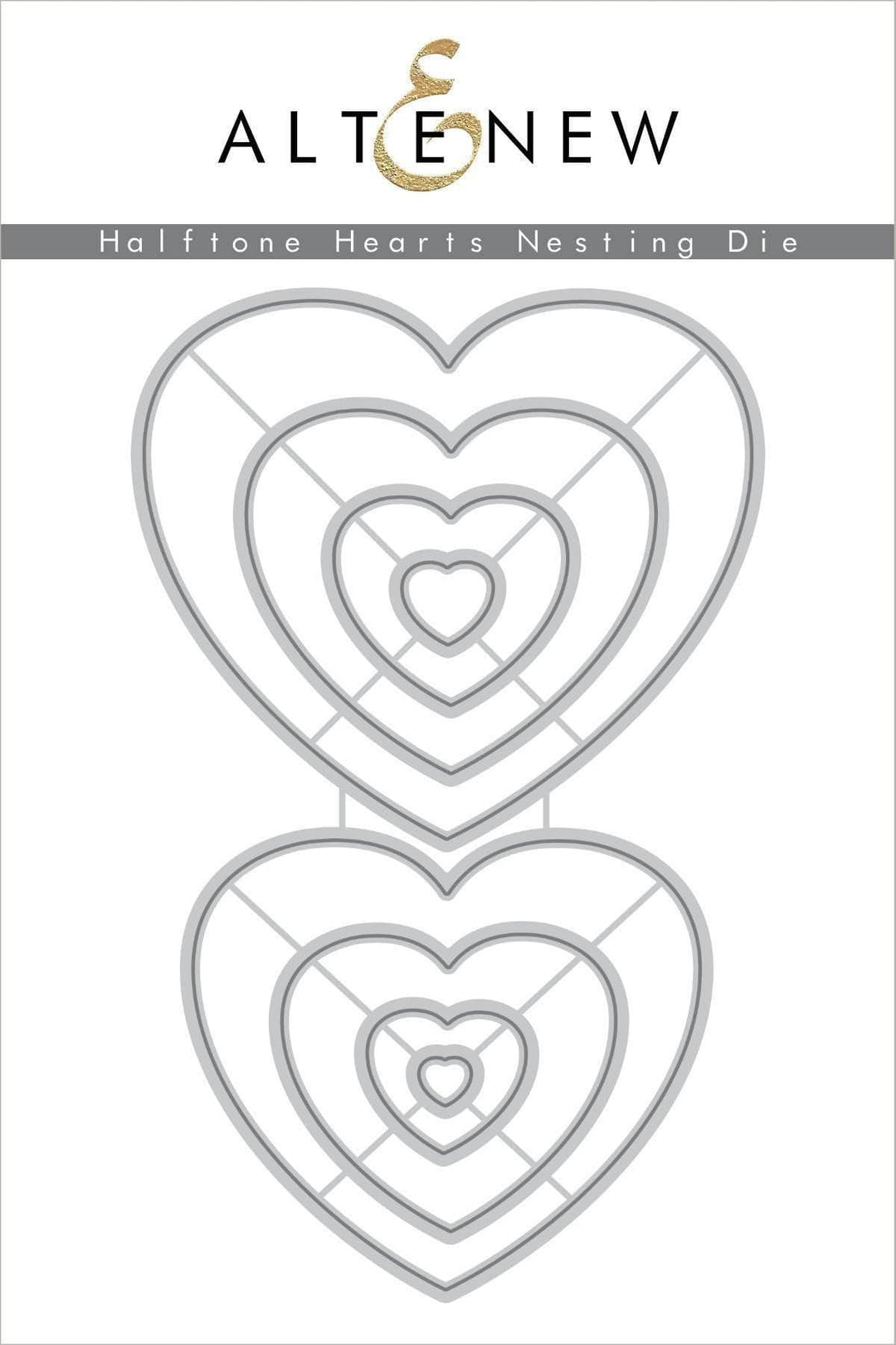 Part A-Glitz Art Craft Co.,LTD Dies Halftone Hearts Nesting Die Set