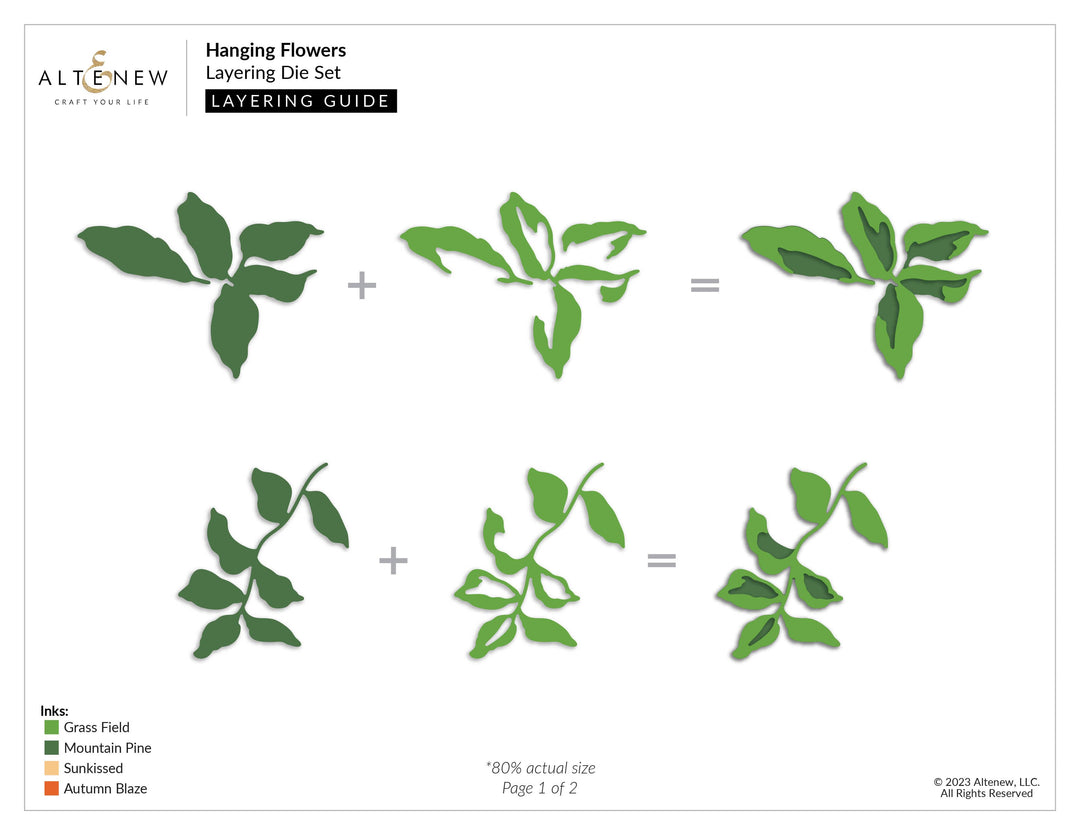 Part A-Glitz Art Craft Co.,LTD Dies Hanging Flowers Layering Die Set