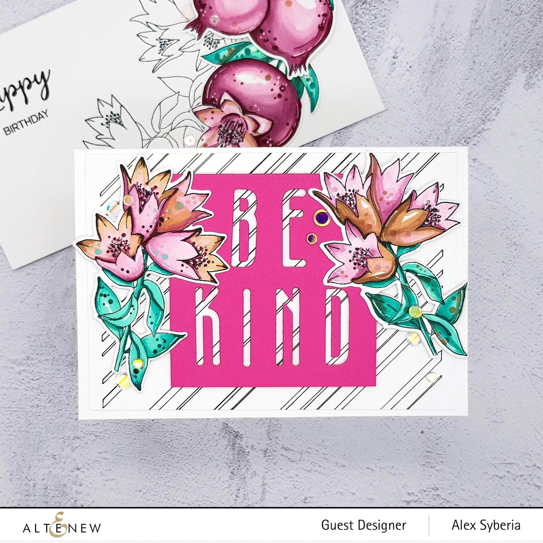 Part A-Glitz Art Craft Co.,LTD Dies Happy Pomegranates Die Set