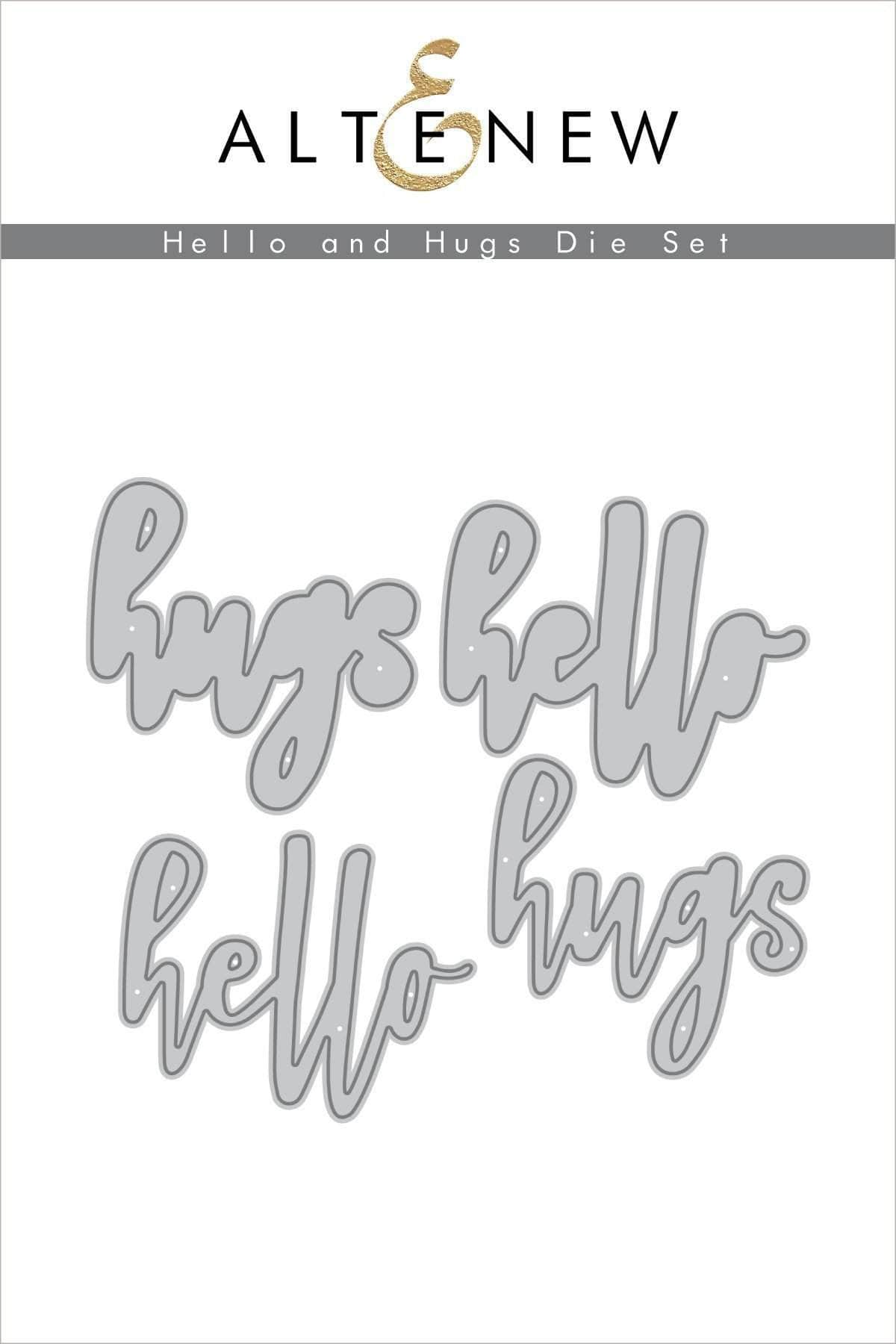 Part A-Glitz Art Craft Co.,LTD Dies Hello and Hugs Die Set