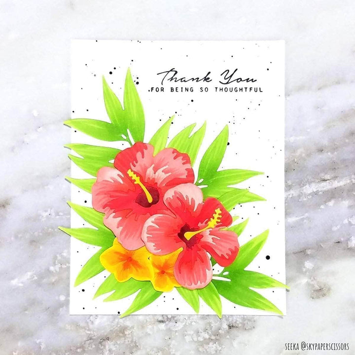 Part A-Glitz Art Craft Co.,LTD Dies Hibiscus Garden 3D Die Set