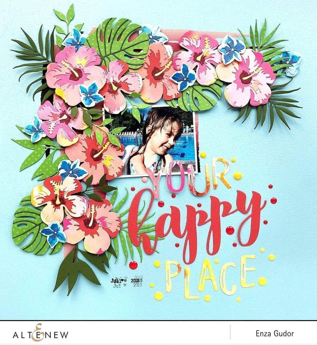 Part A-Glitz Art Craft Co.,LTD Dies Hibiscus Garden 3D Die Set