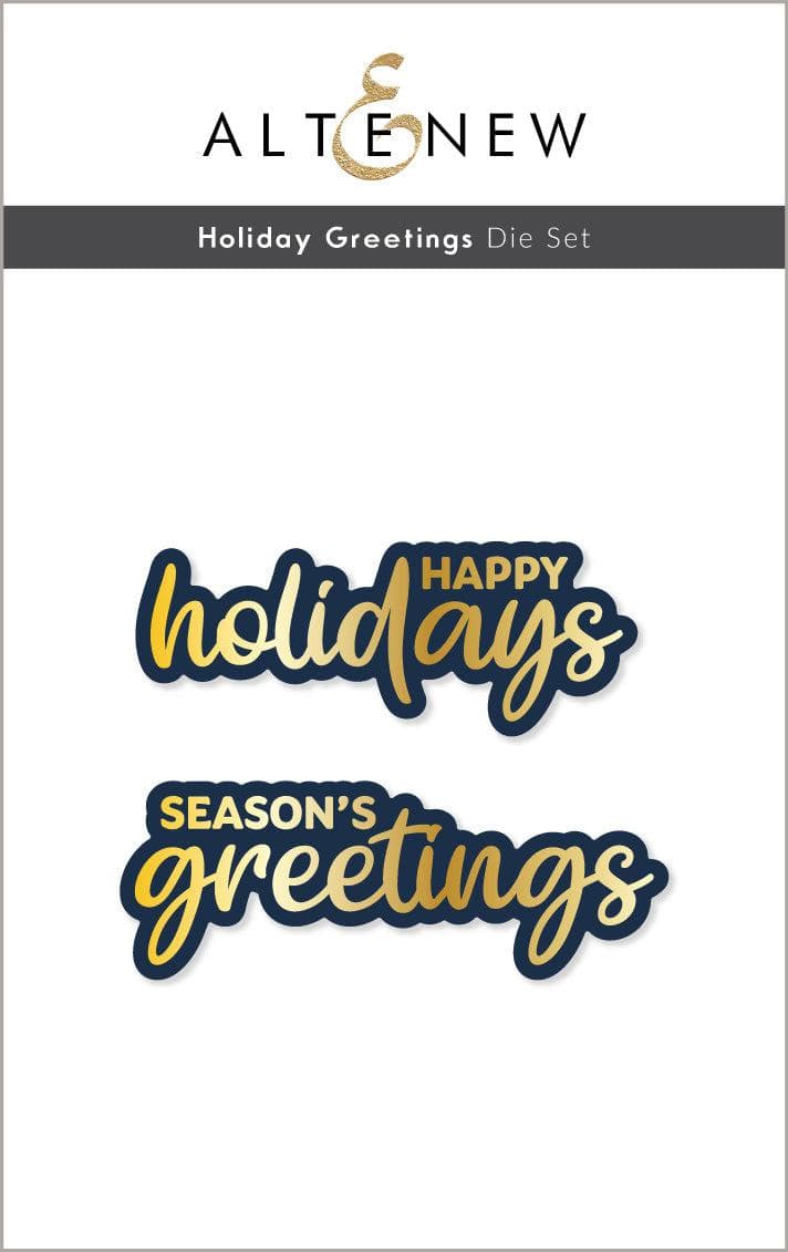 Part A-Glitz Art Craft Co.,LTD Dies Holiday Greetings Die Set