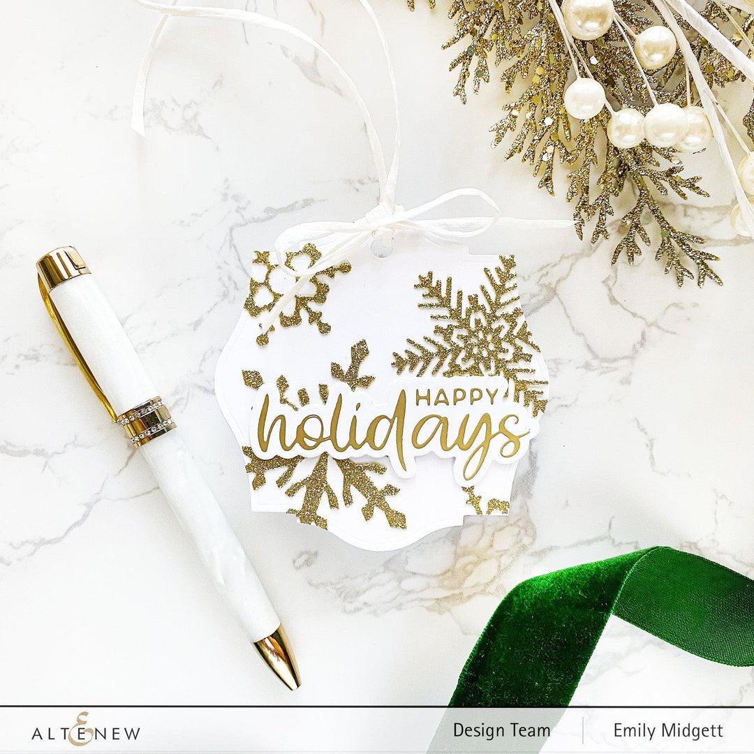 Part A-Glitz Art Craft Co.,LTD Dies Holiday Greetings Die Set