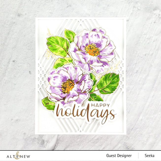 Part A-Glitz Art Craft Co.,LTD Dies Holiday Greetings Die Set