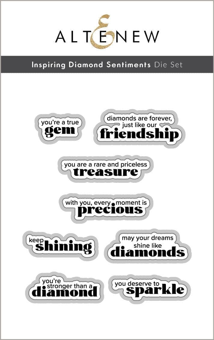 Inspiring Diamond Sentiments Die Set