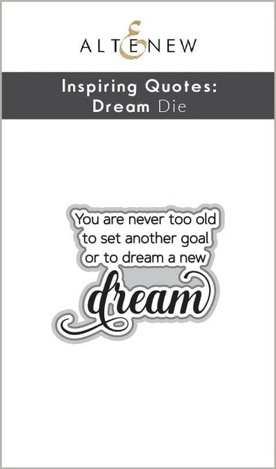 Part A-Glitz Art Craft Co.,LTD Dies Inspiring Quotes - Dream Die
