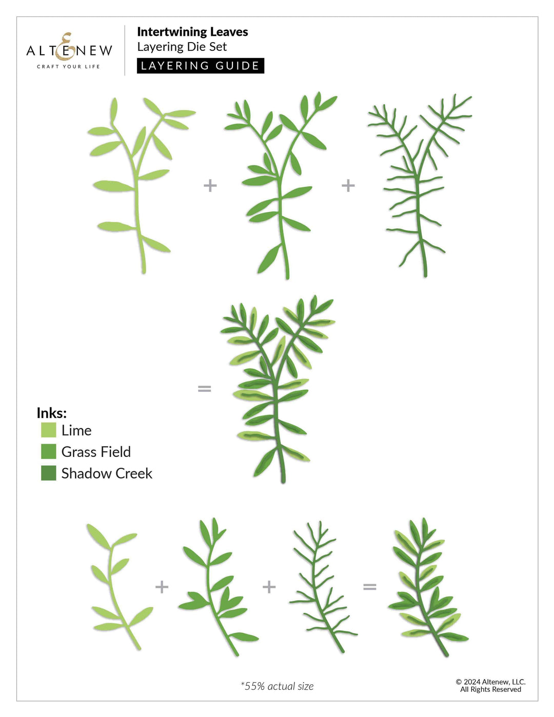 Intertwining Intertwining Leaves Layering Die Set | Altenew