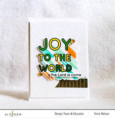 Part A-Glitz Art Craft Co.,LTD Dies Joy to the World Typography Die Set