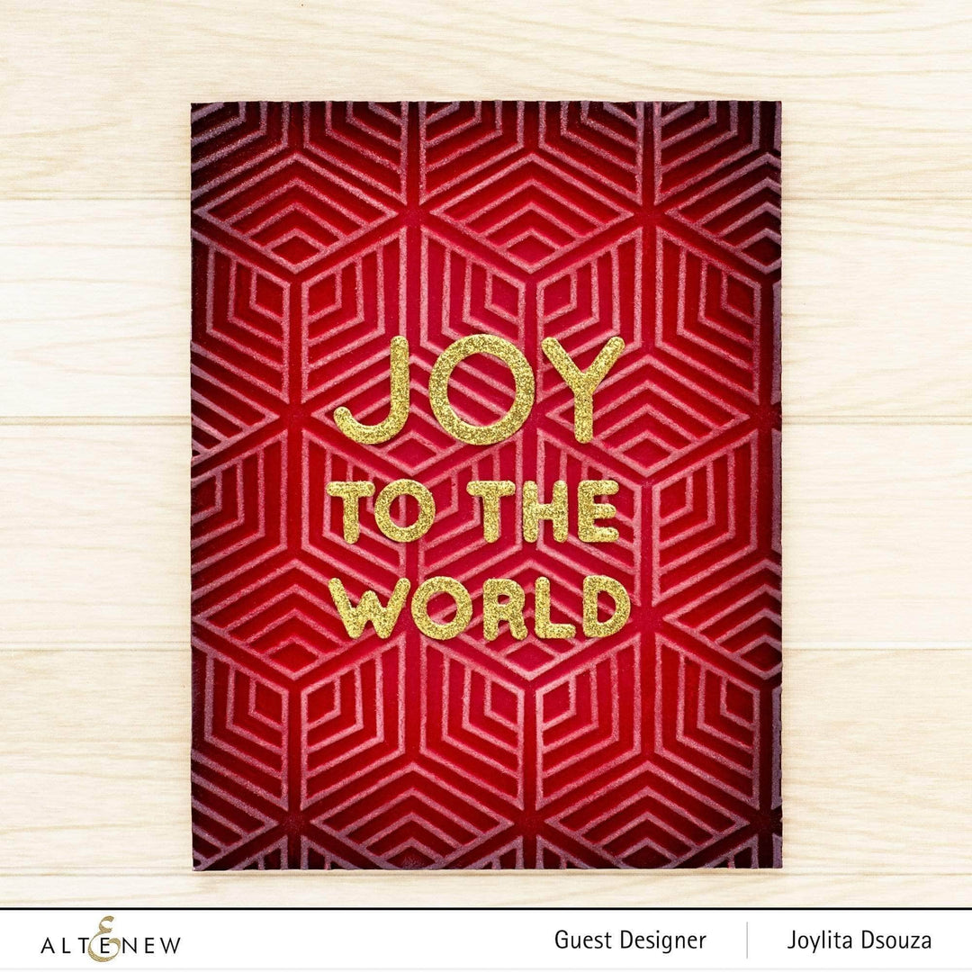 Part A-Glitz Art Craft Co.,LTD Dies Joy to the World Typography Die Set