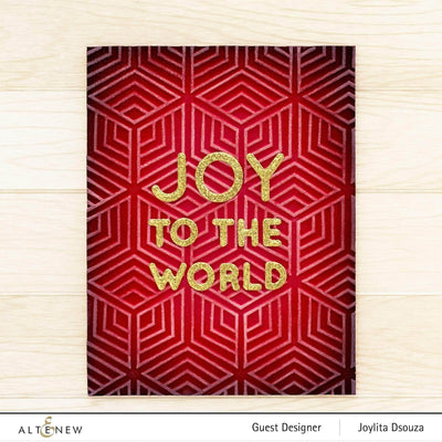 Part A-Glitz Art Craft Co.,LTD Dies Joy to the World Typography Die Set
