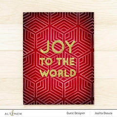Part A-Glitz Art Craft Co.,LTD Dies Joy to the World Typography Die Set