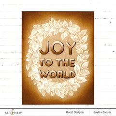 Part A-Glitz Art Craft Co.,LTD Dies Joy to the World Typography Die Set
