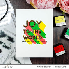 Part A-Glitz Art Craft Co.,LTD Dies Joy to the World Typography Die Set