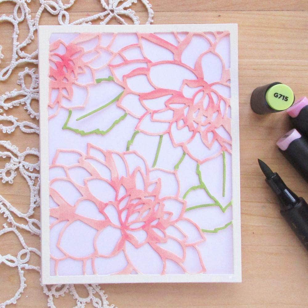 Part A-Glitz Art Craft Co.,LTD Dies Layered Floral Cover Die A