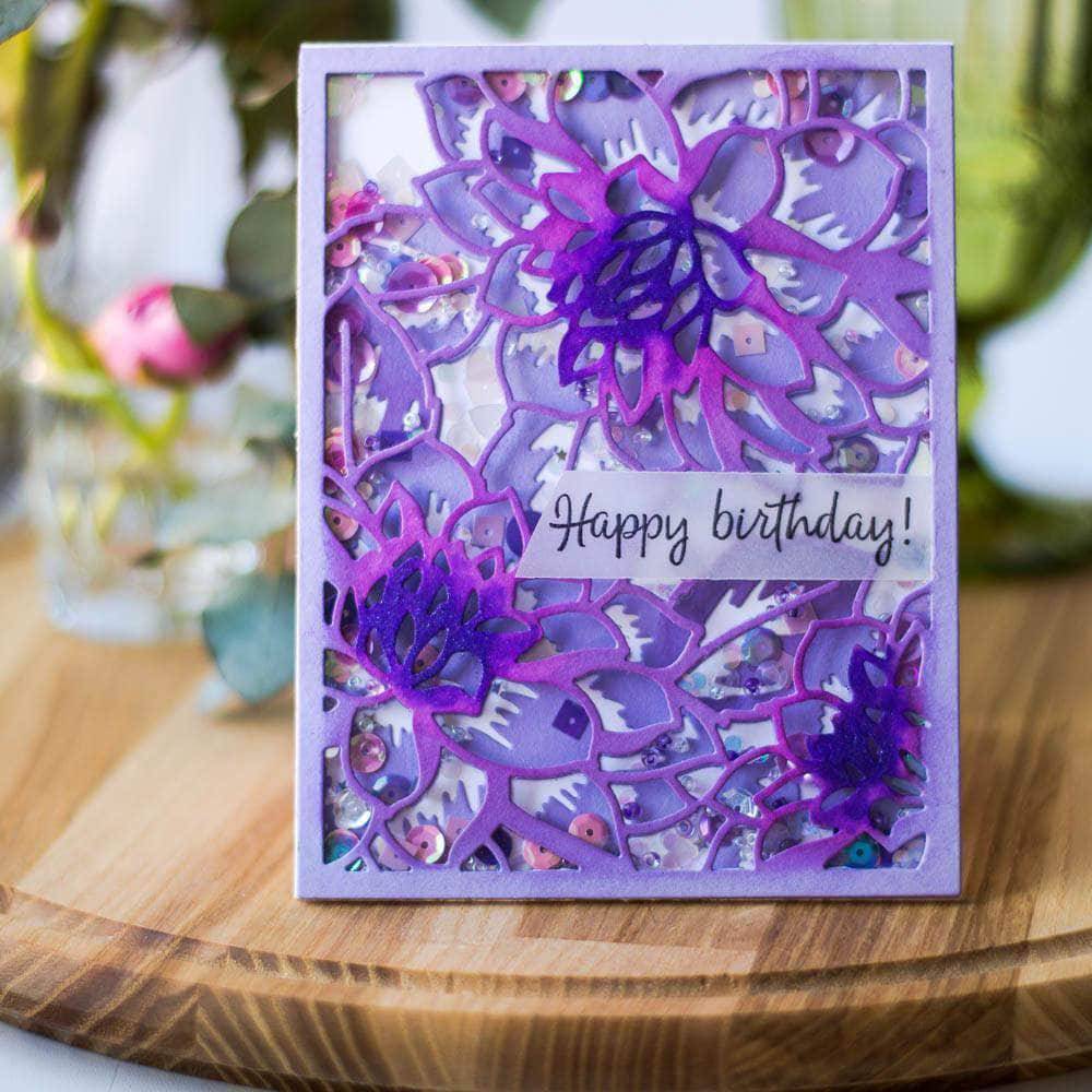 Part A-Glitz Art Craft Co.,LTD Dies Layered Floral Cover Die A