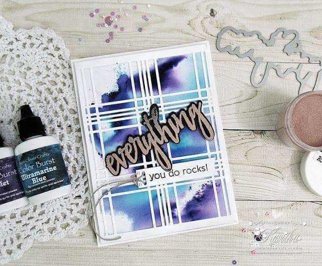 Part A-Glitz Art Craft Co.,LTD Dies Layered Plaid Cover Die A