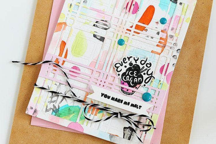 Part A-Glitz Art Craft Co.,LTD Dies Layered Plaid Cover Die B