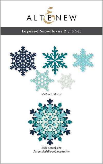 Part A-Glitz Art Craft Co.,LTD Dies Layered Snowflakes 2 Die Set