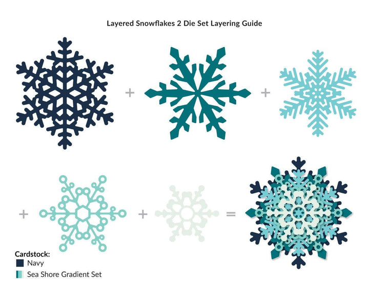 Part A-Glitz Art Craft Co.,LTD Dies Layered Snowflakes 2 Die Set
