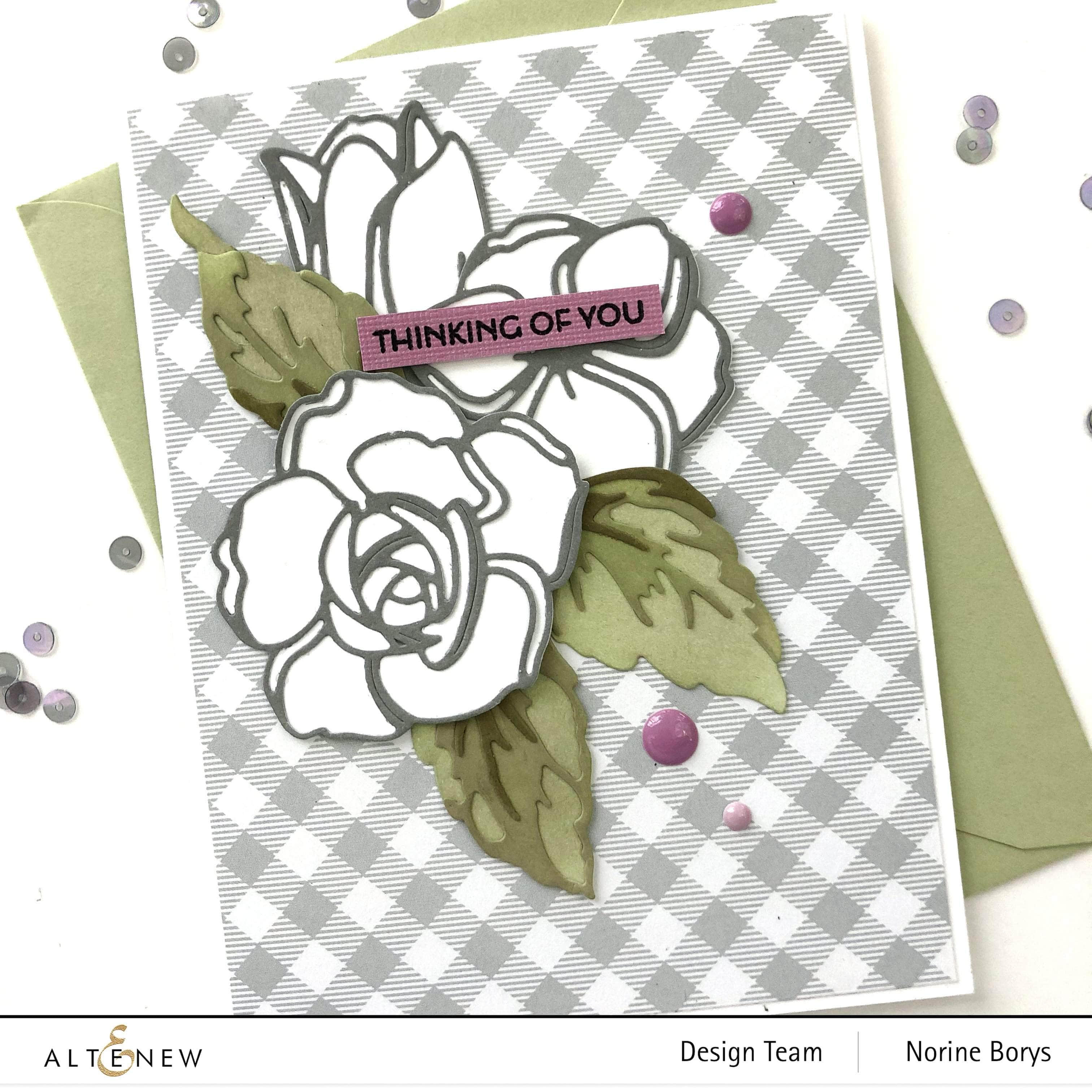 Layered Wood Flower Die Set | Elegant Floral Dies for Crafts | Altenew
