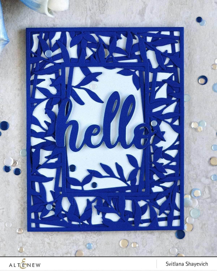 Part A-Glitz Art Craft Co.,LTD Dies Leaf Frame Cover Die