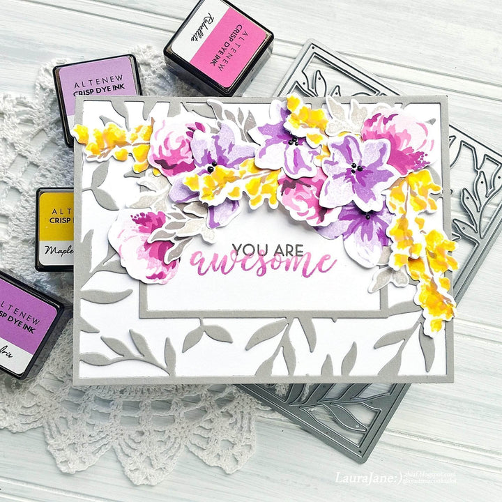 Part A-Glitz Art Craft Co.,LTD Dies Leaf Frame Cover Die