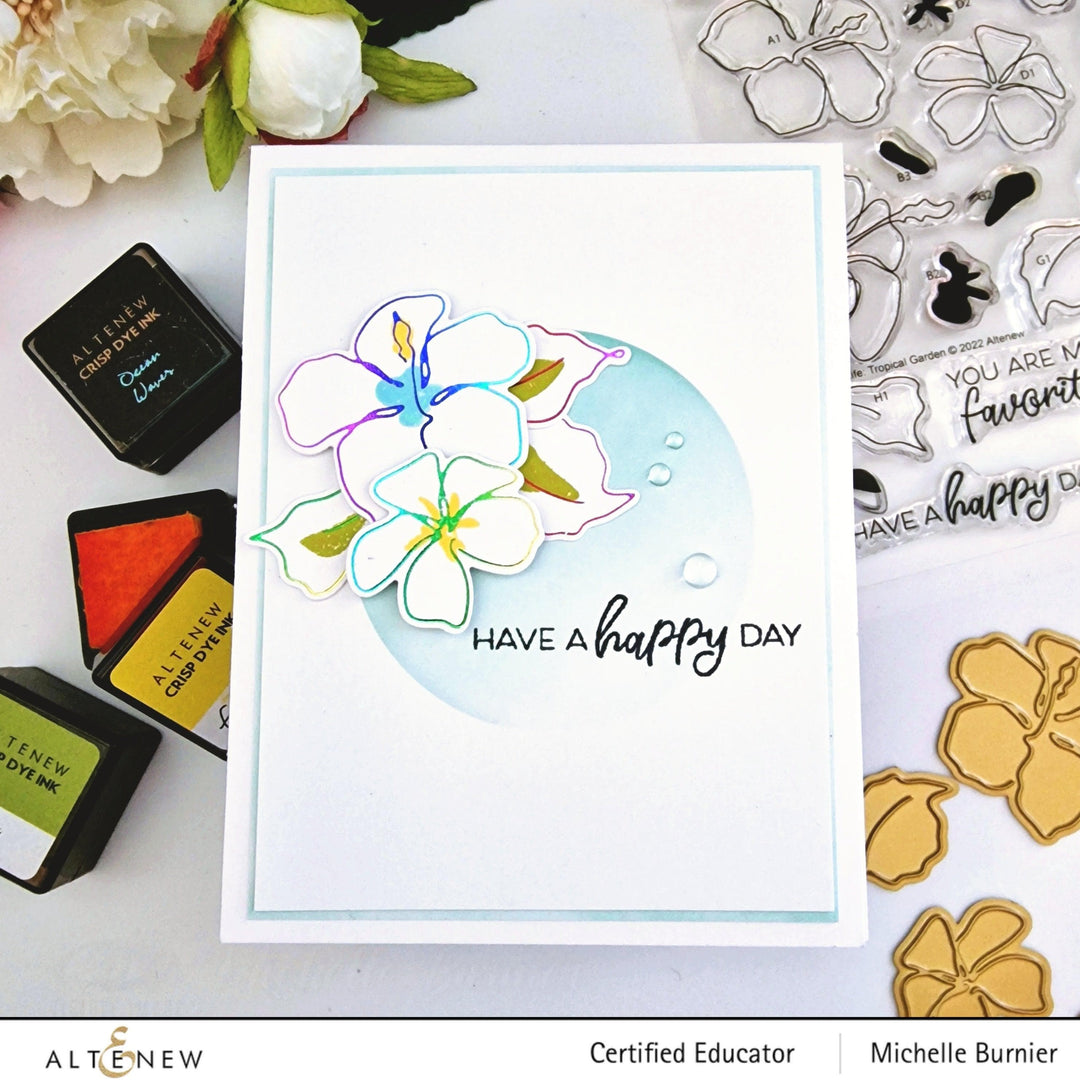 Part A-Glitz Art Craft Co.,LTD Dies Linear Life: Tropical Garden Die Set