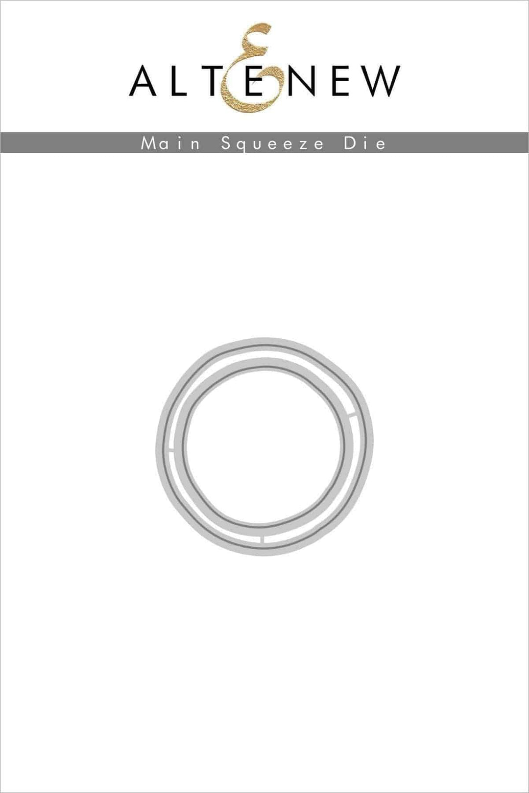 Altenew Main Squeeze Die Set featuring metal dies for crafting and paper projects, with intricate cut designs.