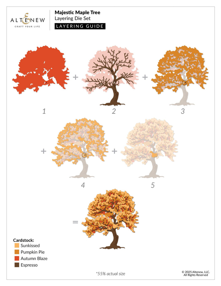 Majestic Maple Tree Layering Die Set
