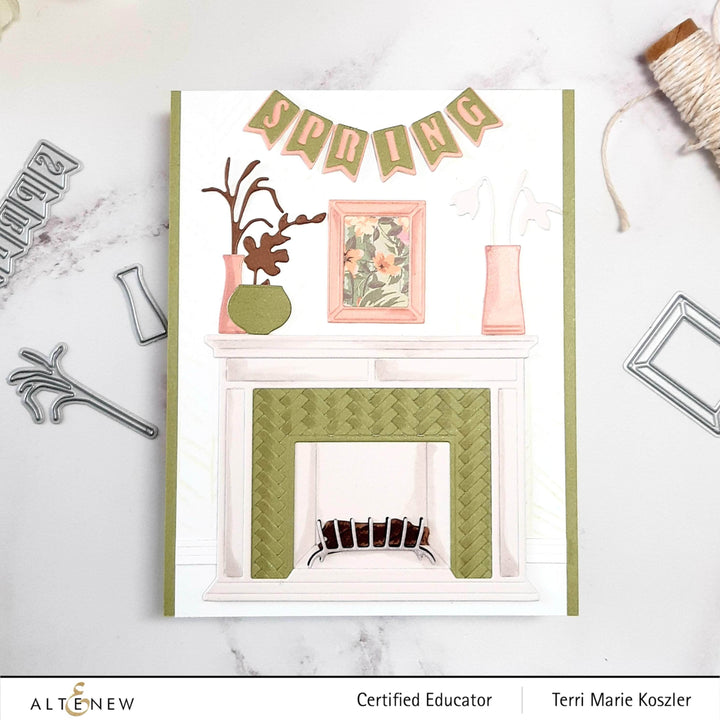 Part A-Glitz Art Craft Co.,LTD Dies Mantel Decor - Spring Die Set