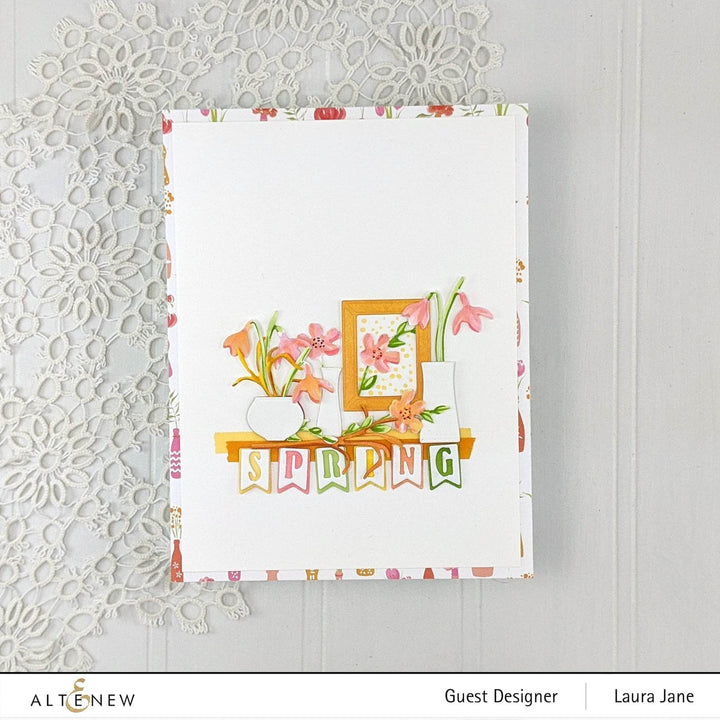 Part A-Glitz Art Craft Co.,LTD Dies Mantel Decor - Spring Die Set