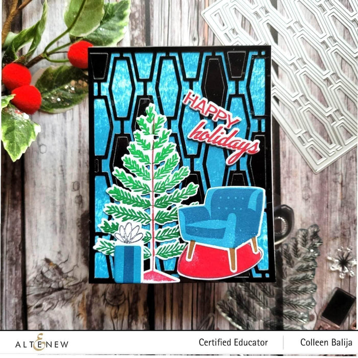 Part A-Glitz Art Craft Co.,LTD Dies Mid-Century Festivities Die Set