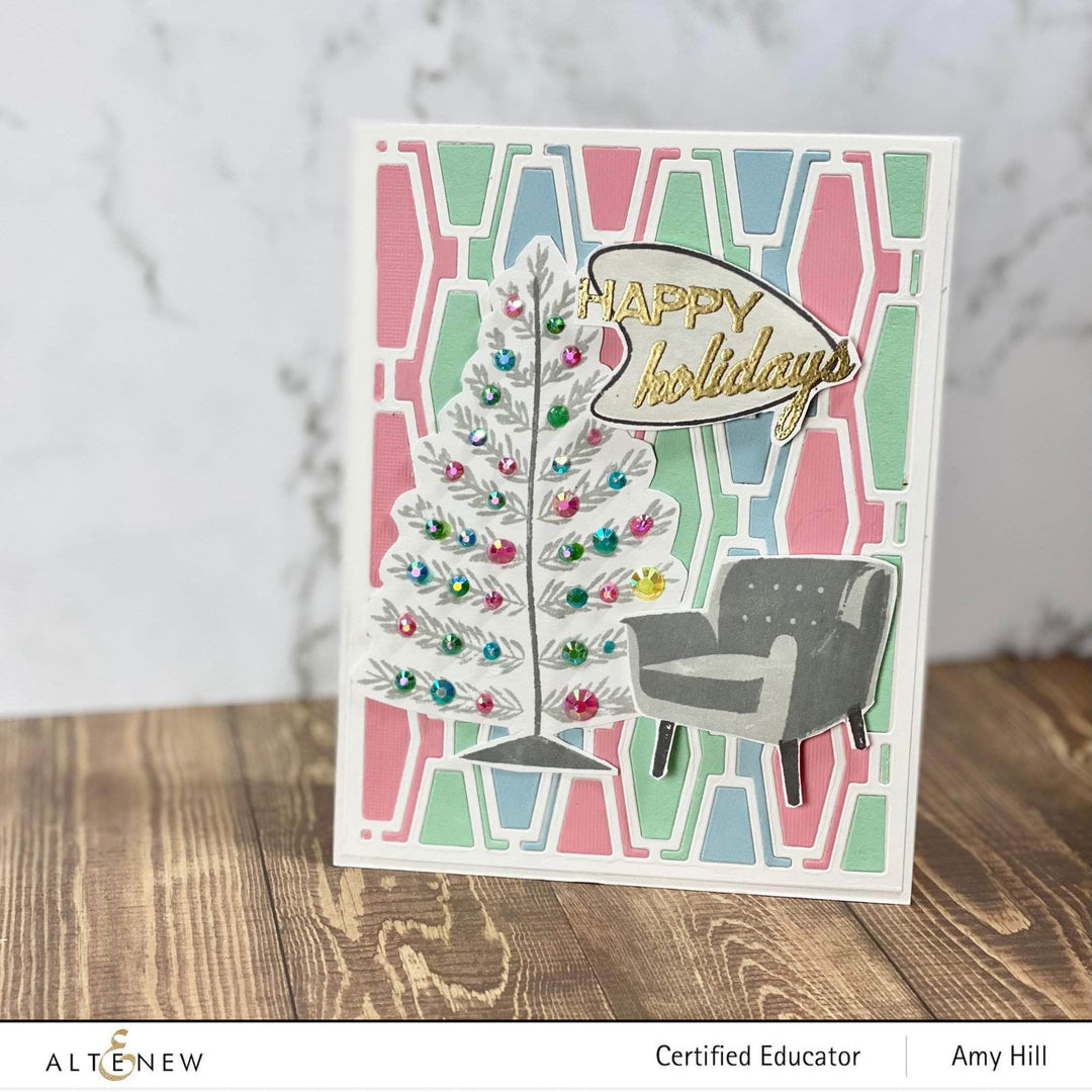 Part A-Glitz Art Craft Co.,LTD Dies Mid-Century Festivities Die Set