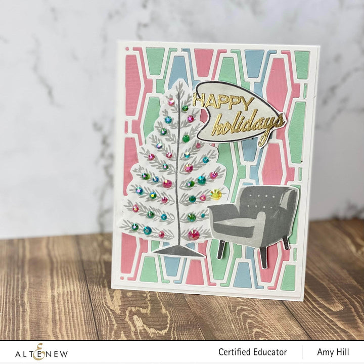 Part A-Glitz Art Craft Co.,LTD Dies Mid-Century Festivities Die Set