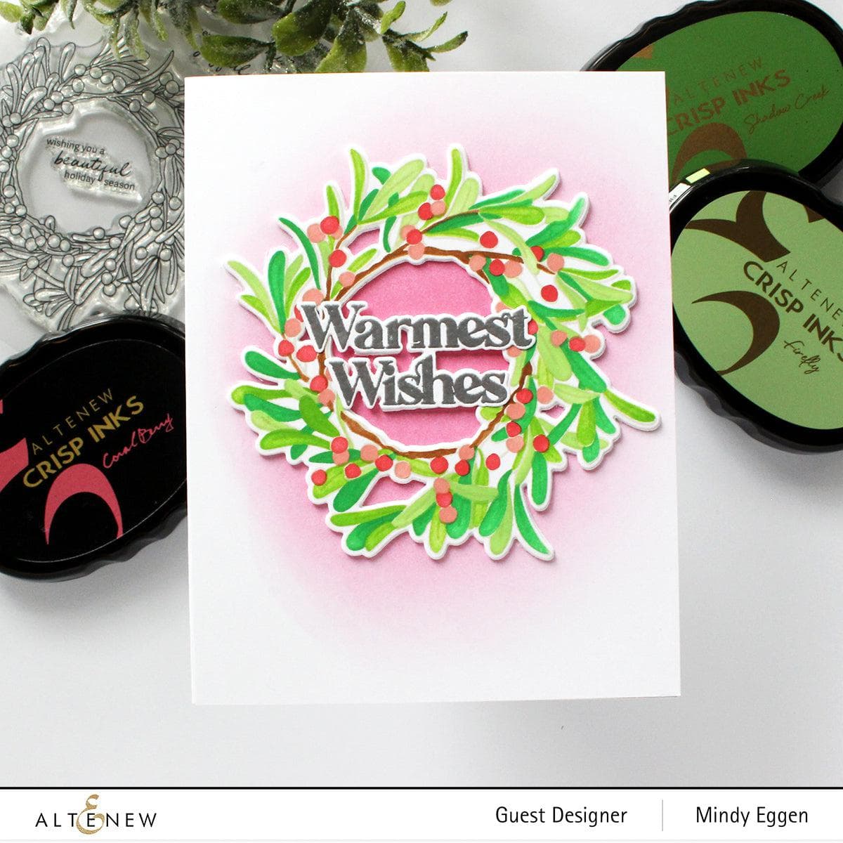 Part A-Glitz Art Craft Co.,LTD Dies Mistletoe Wreath Die Set