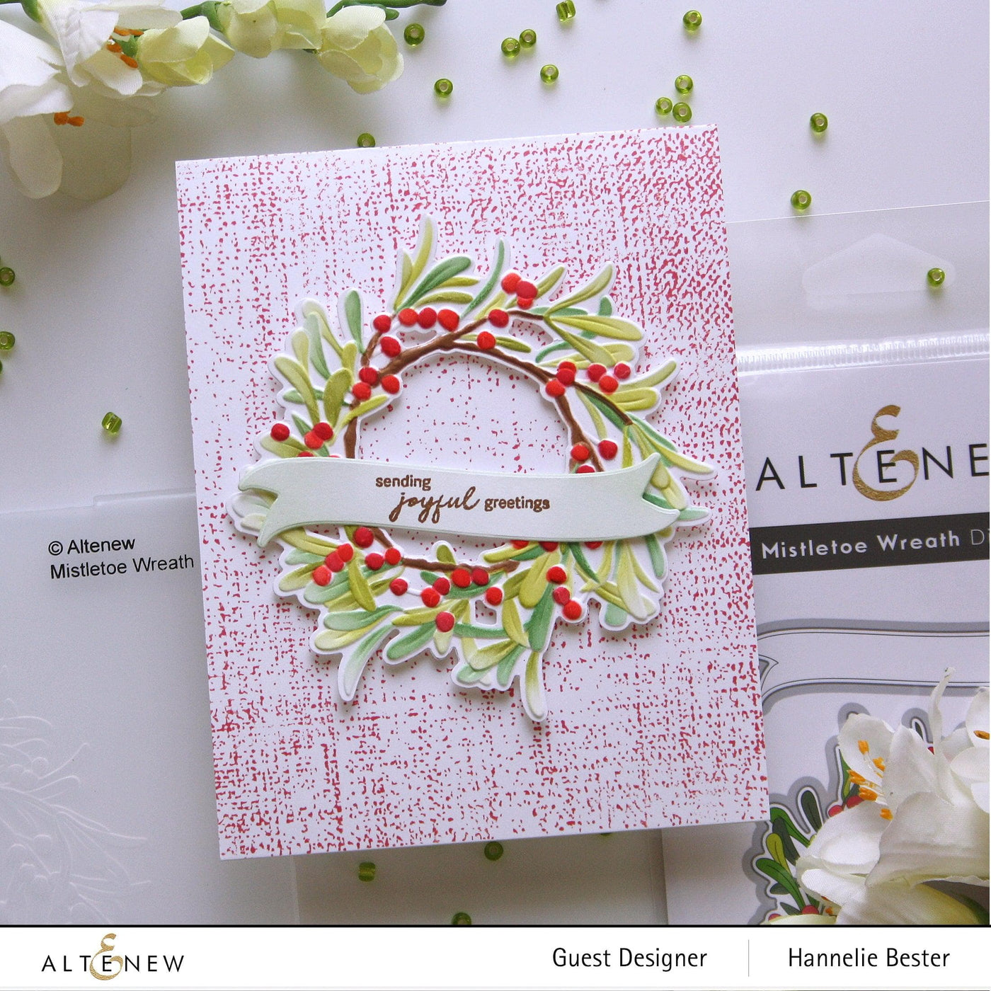 Part A-Glitz Art Craft Co.,LTD Dies Mistletoe Wreath Die Set